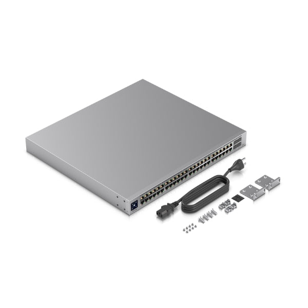 Switch-Ubiquiti-UniFi-USW-PRO-48-POE-48-Puertos-1G-(40 PoE+, 8 PoE++) + 4-SFP+10G-Layer-3-600W-PoE-Montaje-en-Rack
