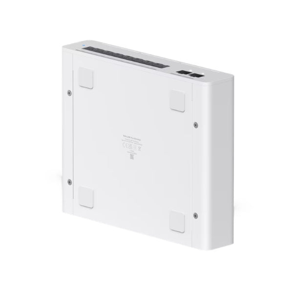 Switch-de-Red-Ubiquiti-Compacto-de-escritoriomontaje-en-pared,-8-puertos,-profesional,-Layer-3-Etherlighting™-PoE++-con-(8)-10-GbE-y-(2)-10G-SFP+-puertos