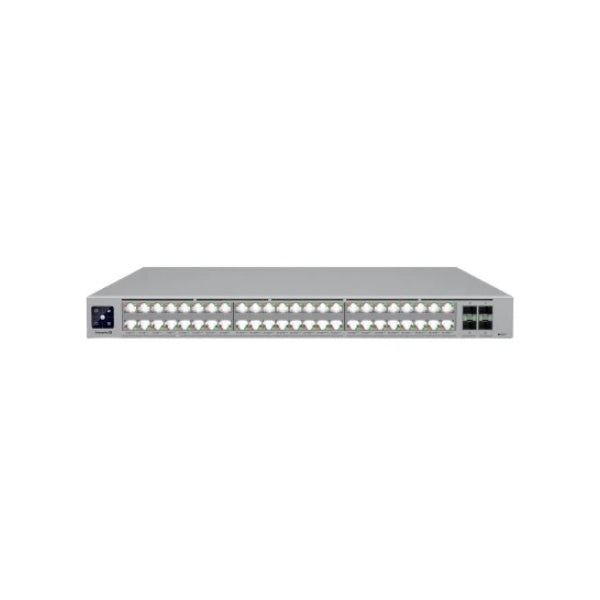Switch-de-Red-Ubiquiti-Enterprise-grade-48-puertos,-Switch-PoE+++-de-48-puertos,-capa-3-Etherlighting™-con-conexiones-de-10-GbE-RJ45-y-25G-SFP28