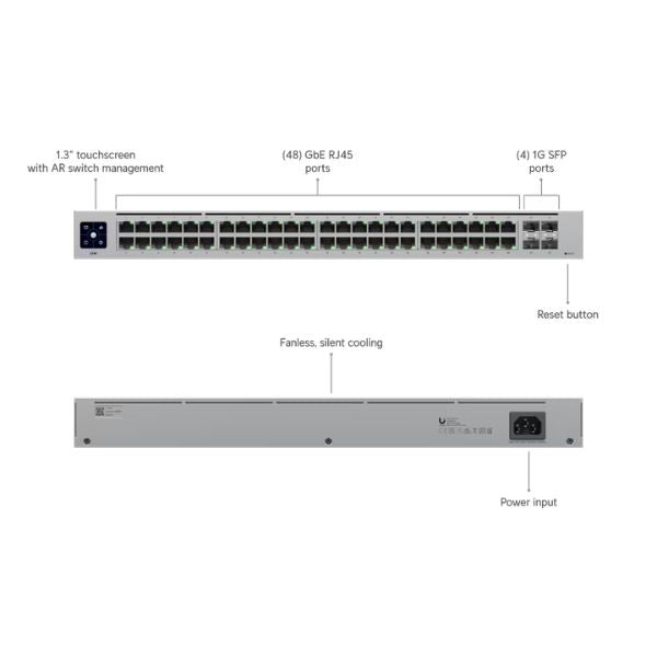Switch-de-Red-Ubiquiti-UniFi-Switch-48-Port,-NO-PoE