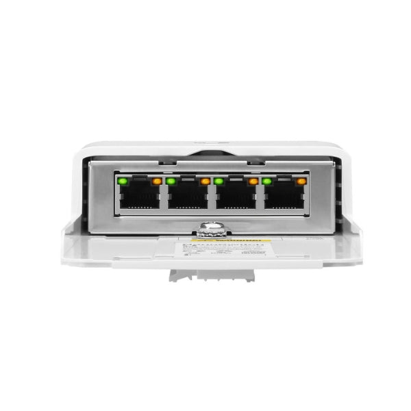 Switching-Ubiquiti-UniFi-N-SW-NanoSwitch-Outdoor-4-Port-PoE-Passthrough-Switch