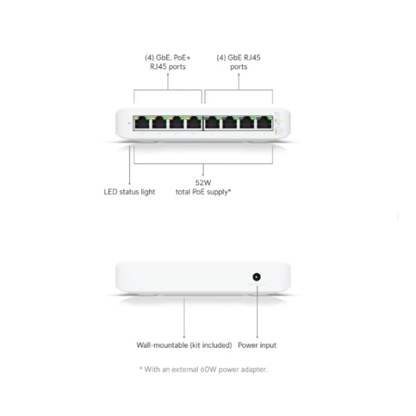 Switching-Ubiquiti-UniFi-Switch-Lite-8-PoE-8-Port-Gigabit-Switch