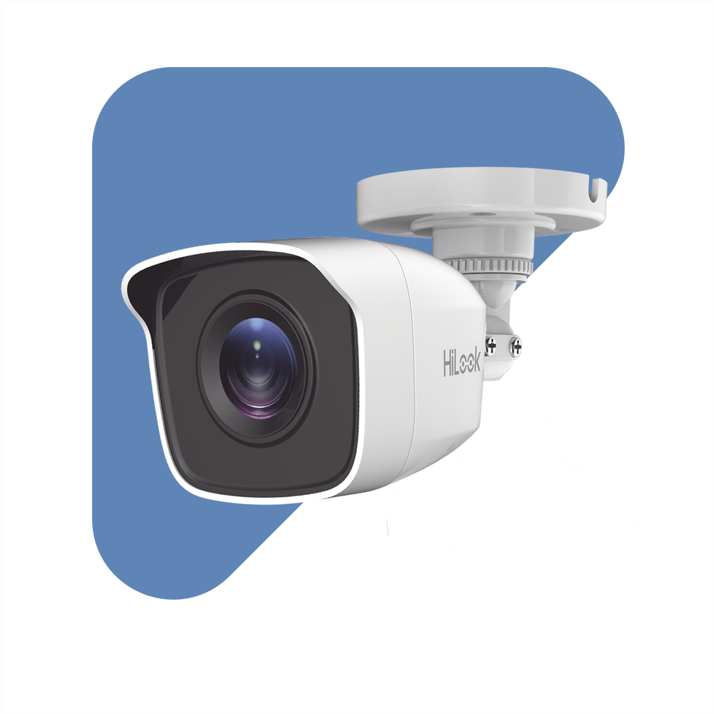 Cámara de Seguridad HiLook by Hikvision - Bala TURBO 2 Megapíxeles (1080p) - Gran Angular 103° - Lente 2.8 mm - IR EXIR
