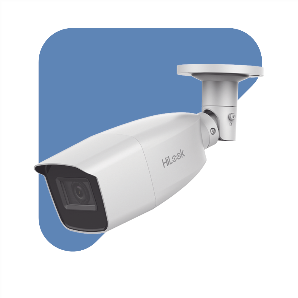 Cámara de Seguridad HiLook by Hikvision - Bala TURBOHD 2 Megapixel (1080p) - Lente Var. 2.8 a 12 mm - CLIMAS EXTREMOS -
