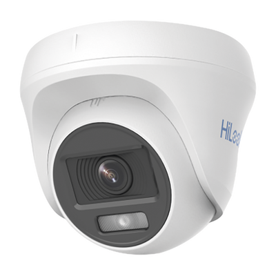 Cámara de Seguridad HiLook by Hikvision - Turret TURBOHD 1080p - Imagen a Color 24 - 7 - Lente 2.8 mm - THC-T129-P