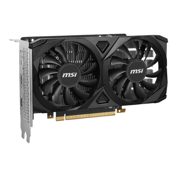 Tarjeta - De - Video - MSI - GeForce - RTX - 3050 - VENTUS - 2X - OC - 6GB - GDDR6 - 96-bit - PCIe - 4.0 - Negro-diagonal