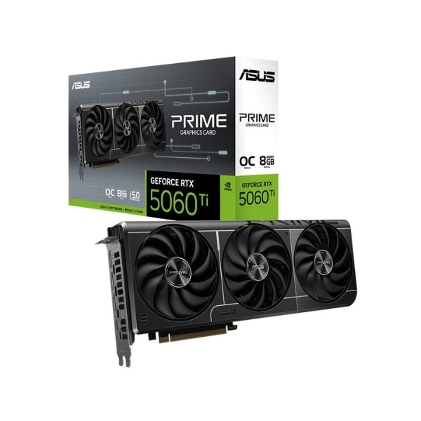 Tarjeta-Gráfica-ASUS-NVIDIA-GeForce-RTX-5060-Ti-Prime-Overclocked-Triple-Fan-8GB-GDDR7-PCIe-5,0