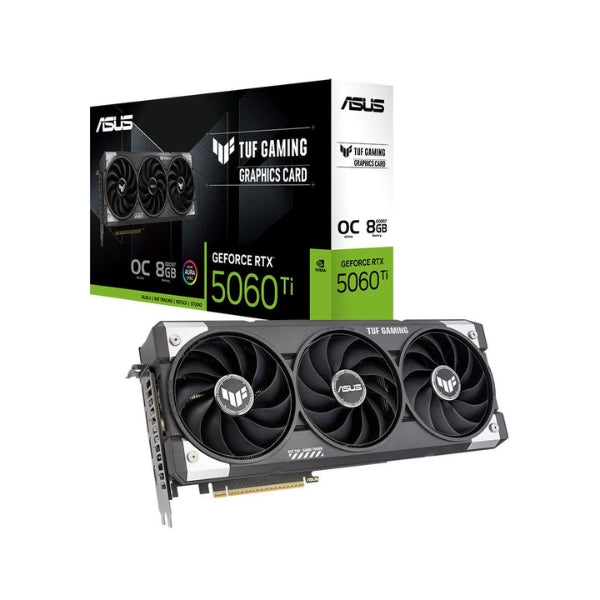 Tarjeta-Gráfica-ASUS-NVIDIA-GeForce-RTX-5060-Ti-TUF-Overclocked-Triple-Fan-8GB-GDDR7-PCIe-5,0