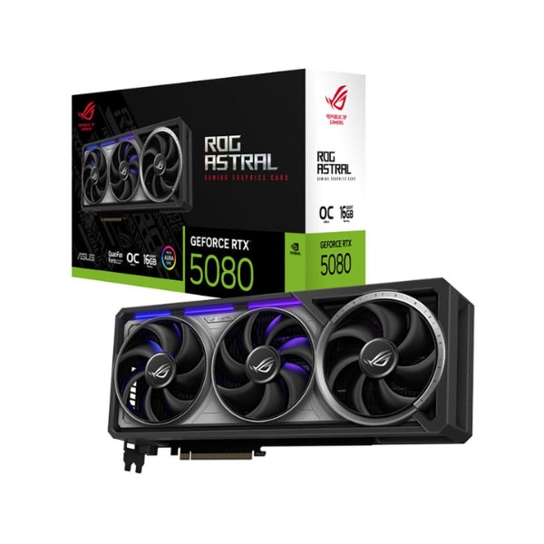 Tarjeta-Gráfica-ASUS-NVIDIA-GeForce-RTX-5080-ROG-Astral-Overclocked-Triple-Fan-16GB-GDDR7-PCIe-5,0