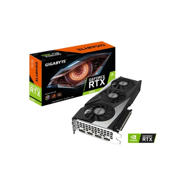 Tarjeta-Gráfica-GIGABYTE-NVIDIA-GeForce-RTX-3060-Gaming-Rev-2-RGB-Overclocked-Triple-Fan-12GB-GDDR6-PCIe-4,0