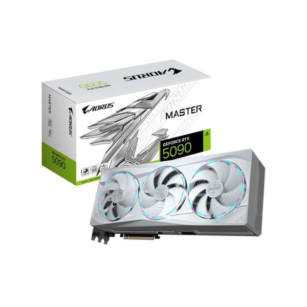 Tarjeta-Gráfica-Gigabyte-NVIDIA-GeForce-RTX-5090-MASTER-ICE-Overclocked-Triple-Fan-32GB-GDDR7-PCIe-5,0