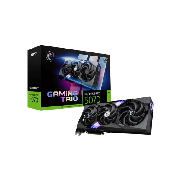 Tarjeta-Gráfica-MSI-NVIDIA-GeForce-RTX-5070-GAMING-TRIO-Overclocked-Triple-Fan-12GB-GDDR7-PCIe-5,0