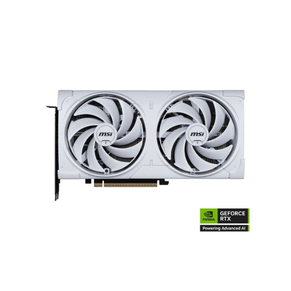 Tarjeta-Gráfica-MSI-NVIDIA-GeForce-RTX-5070-VENTUS-2X-White-Overclocked-Dual-Fan-12GB-GDDR7-PCIe-5,0