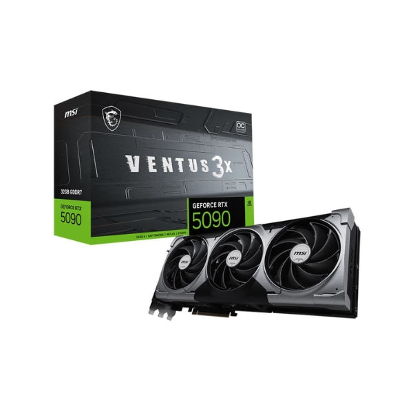 Tarjeta-Gráfica-MSI-NVIDIA-GeForce-RTX-5090-VENTUS-3X-Overclocked-Triple-Fan-32GB-GDDR7-PCIe-5,0