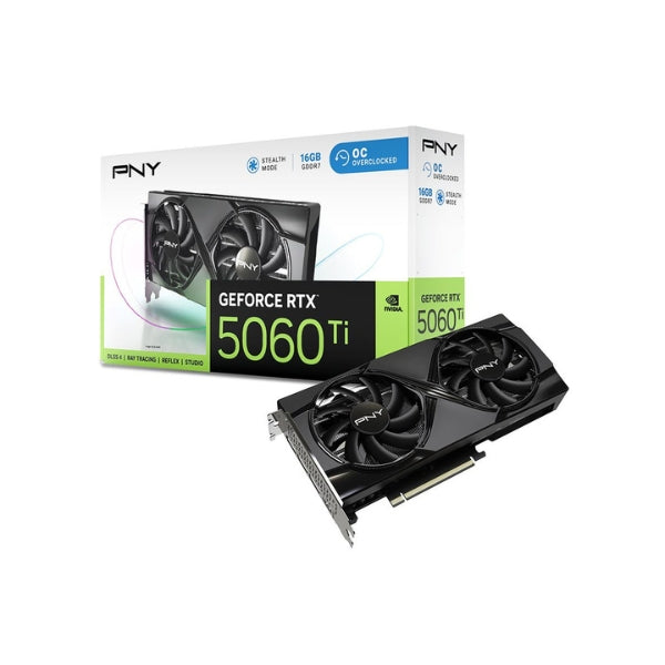 Tarjeta-Gráfica-PNY-NVIDIA-GeForce-RTX-5060-Ti-Overclocked-Dual-Fan-16GB-GDDR7-PCIe-5,0