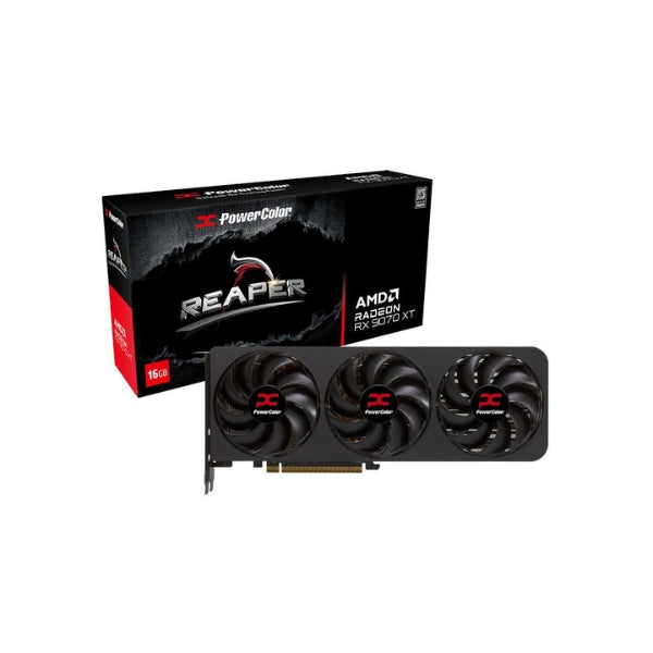 Tarjeta-Gráfica-PowerColor-AMD-Radeon-RX-9070-XT-Reaper-Triple-Fan-16GB-GDDR6-PCIe-5,0