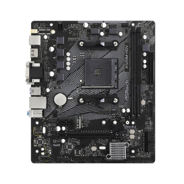 Tarjeta-Madre-ASRock-A520M-HDV-AMD-AM4-mATX-DDR4