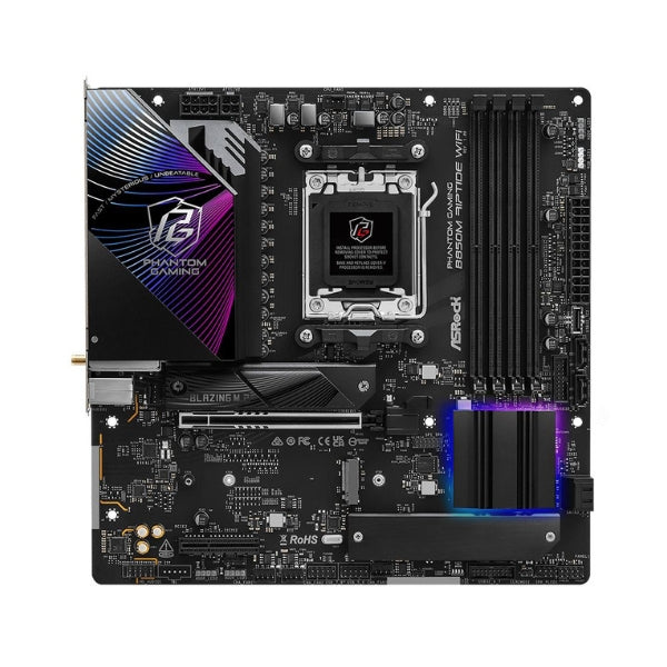 Tarjeta-Madre-ASRock-B850M-Riptide-WiFi-AMD-B850-AMD-AM5-DDR5-Micro-ATX