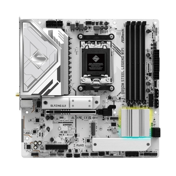 Tarjeta-Madre-ASRock-B850M-Steel-Legend-WiFi-B850-Socket-AMD-AM5-DDR5-Micro-ATX