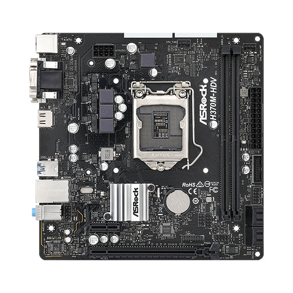 Tarjeta-Madre-ASRock-H370M-HDV-Socket-1151-Intel-H370-Micro-ATX-DDR4-2666-PCIe-3.0-Triple-Monitor-_1