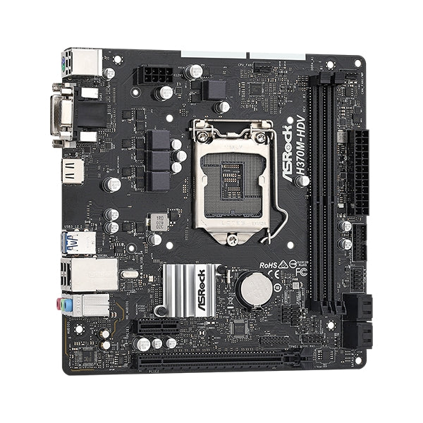 Tarjeta-Madre-ASRock-H370M-HDV-Socket-1151-Intel-H370-Micro-ATX-DDR4-2666-PCIe-3.0-Triple-Monitor-_2