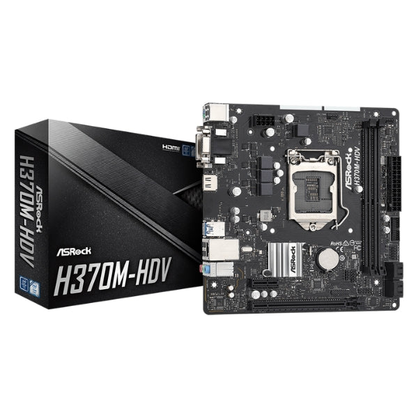 Tarjeta-Madre-ASRock-H370M-HDV-Socket-1151-Intel-H370-Micro-ATX-DDR4-2666-PCIe-3.0-Triple-Monitor-_5