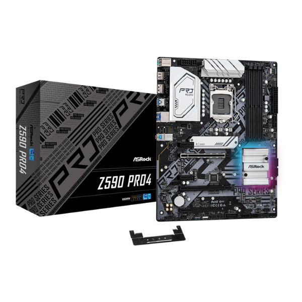 Tarjeta-Madre-ASRock-Z590-PRO4--DDR4-Quad-CrossFireX-SATA3_USB3.2-M.2-ATX-Motherboard-box