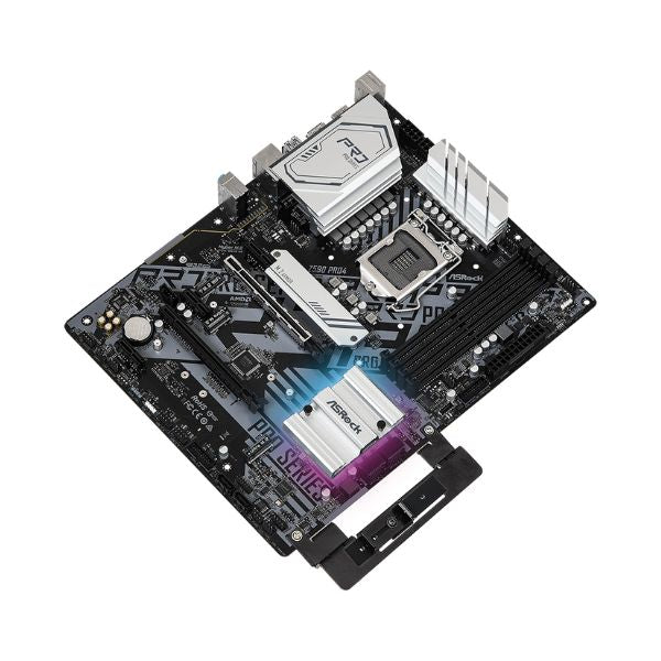 Tarjeta-Madre-ASRock-Z590-PRO4--DDR4-Quad-CrossFireX-SATA3_USB3.2-M.2-ATX-Motherboard-diagonal