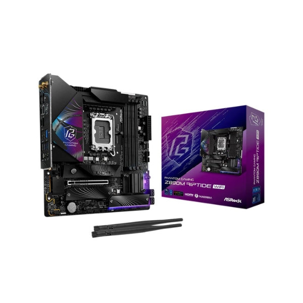 Tarjeta-Madre-ASRock-Z890M-Riptide-WIFI-Intel-LGA-1851-microATX