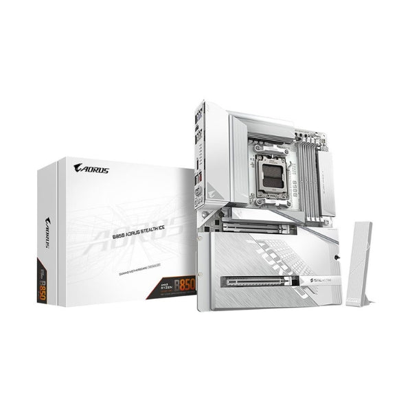 Tarjeta-Madre-GIGABYTE-B850-AORUS-STEALTH-ICE-Socket-AMD-AM5-DDR5-ATX