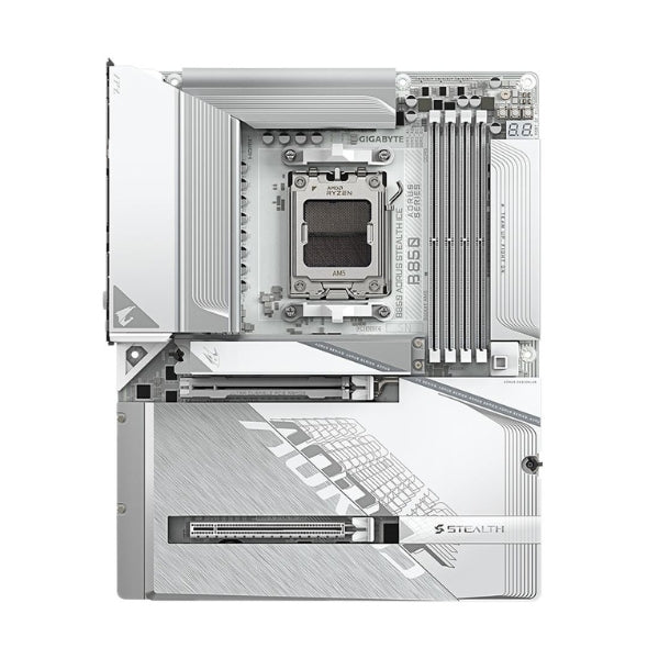 Tarjeta-Madre-GIGABYTE-B850-AORUS-STEALTH-ICE-Socket-AMD-AM5-DDR5-ATX