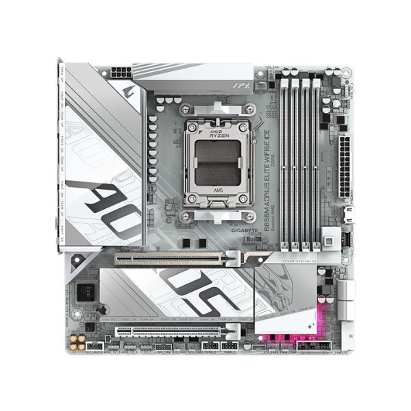 Tarjeta-Madre-Gigabyte-B850M-AORUS-Elite-WiFi6E-Ice-AMD-AM5-microATX