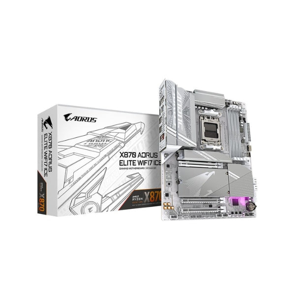 Tarjeta-Madre-Gigabyte-X870-AORUS-ELITE-WIFI7-ICE-AMD-AM5-ATX