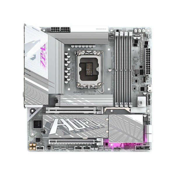 Tarjeta-Madre-Gigabyte-Z890M-AORUS-ELITE-WIFI7-ICE-Intel-Z890-LGA1851-DDR5-Micro-ATX