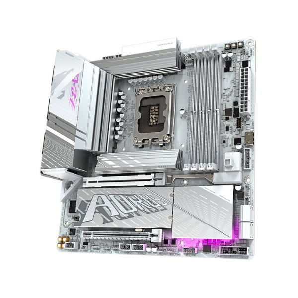 Tarjeta-Madre-Gigabyte-Z890M-AORUS-ELITE-WIFI7-ICE-Intel-Z890-LGA1851-DDR5-Micro-ATX