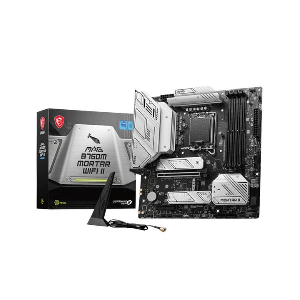 Tarjeta-Madre-MSI-B760M-MAG-Mortar-WiFi-II-Intel-LGA-1700-microATX