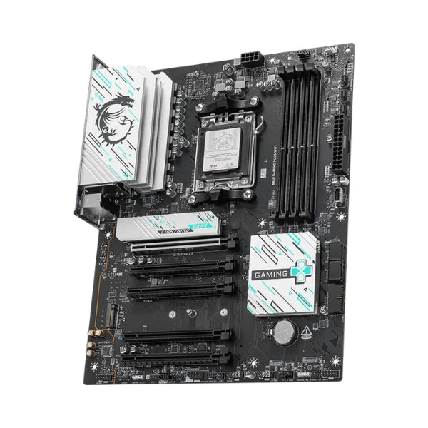 Tarjeta - Madre - MSI - B840 - GAMING - PLUS - WIFI - 7 - AM5 - AMD - B840 - DDR5 - 8000MTs - PCIe - 4.0 - WiFi - 7 - Negro-diagonal2