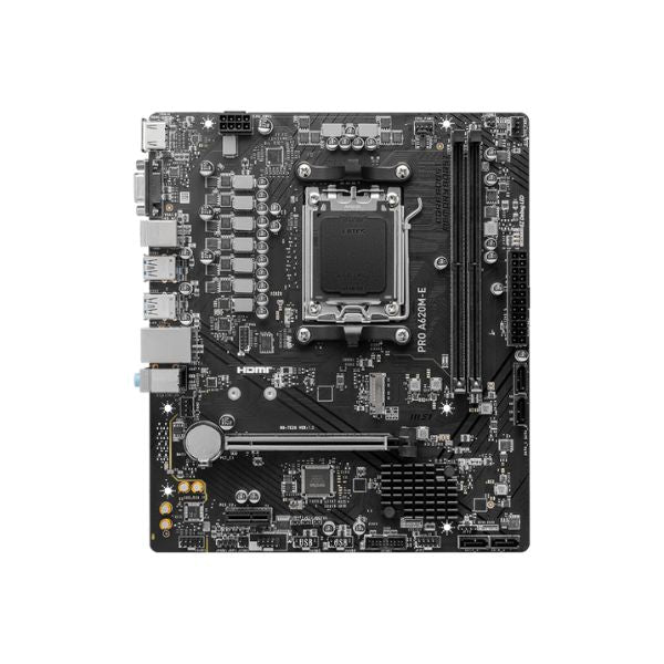 Tarjeta-Madre-MSI-PRO-A620M-E-_AMD-AM4-_DDR4_-PCIe-3.0_-SATA-6Gbs_-M.2-_USB3.2-Gen-1-DVIHDMI-Micro-ATX_-front