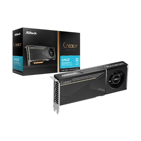 Tarjeta-gráfica-ASRock-AMD-Radeon-AI-PRO-R9700-Creator-Single-Fan-32GB-GDDR6