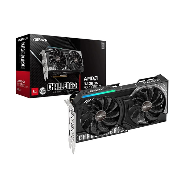 Tarjeta-gráfica-ASRock-AMD-Radeon-RX-9060-XT-Challenger-OC-Dual-Fan-8GB-GDDR6