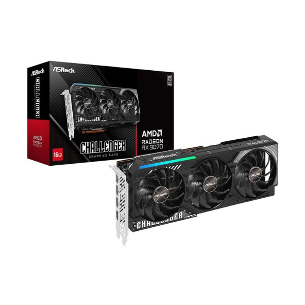 Tarjeta-gráfica-ASRock-AMD-Radeon-RX-9070-Challenger-Triple-Fan-16GB-GDDR6