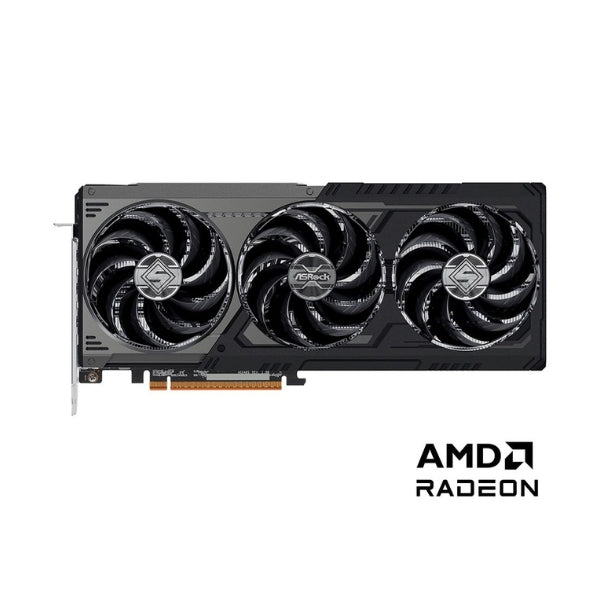 Tarjeta-gráfica-ASRock-AMD-Radeon-RX-9070-GRE-Steel-Legend-Dark-OC-Triple-Fan-12GB-GDDR6