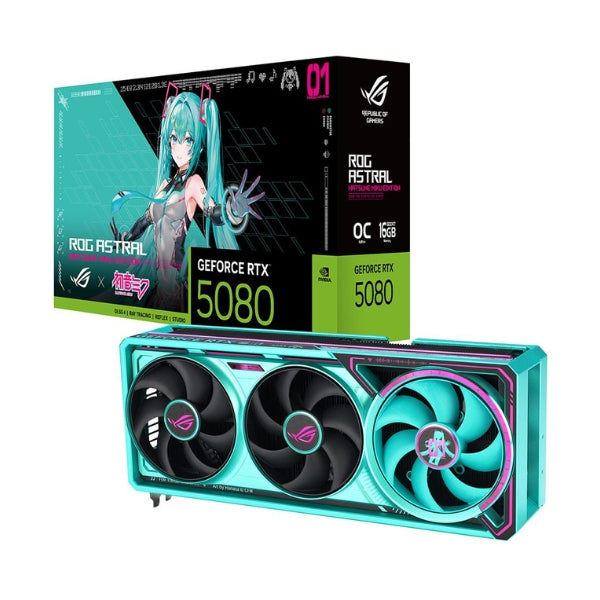 Tarjeta-gráfica-ASUS-NVIDIA-GeForce-RTX-5080-ROG-Astral-Hatsune-Miku-Edition-OC-Triple-Fan-16GB-GDDR7