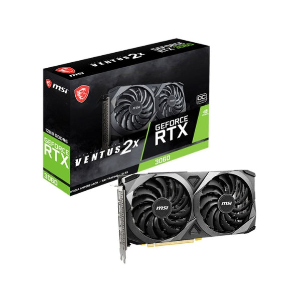 Tarjeta-gráfica-MSI-NVIDIA-GeForce-RTX-3060-Ventus-2x-Overclocked-Dual-Fan-12GB-GDDR6-PCIe-4,0