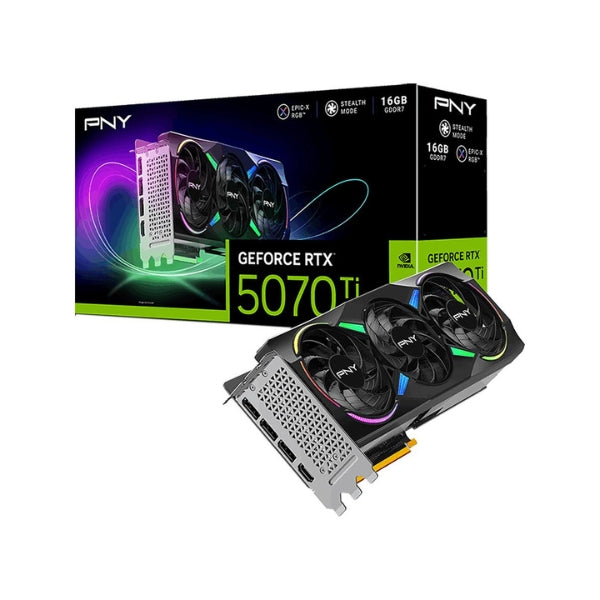 Tarjeta-gráfica-PNY-NVIDIA-GeForce-RTX-5070-Ti-ARGB-EPIC-X-Overclocked-Triple-Fan-16GB-GDDR7-PCIe-5,0