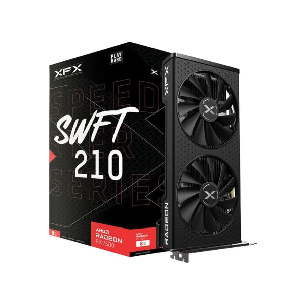 Tarjeta-gráfica-XFX-AMD-Radeon-RX-7600-Speedster-SWFT210-Core-Dual-Fan-8GB-GDDR6