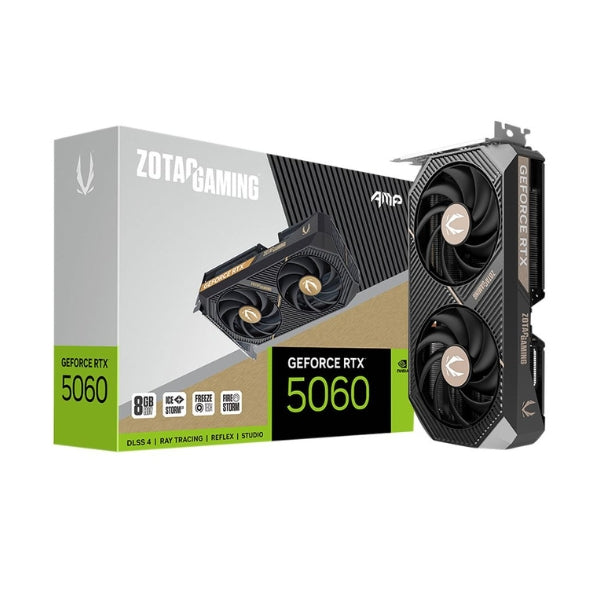 Tarjeta-gráfica-Zotac-NVIDIA-GeForce-RTX-5060-AMP-Overclocked-Dual-Fan-8GB-GDDR7-PCIe-5,0