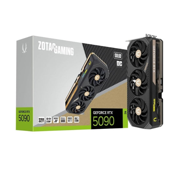 Tarjeta-gráfica-Zotac-NVIDIA-GeForce-RTX-5090-SOLID-Overclocked-Triple-Fan-32GB-GDDR7-PCIe-5,0