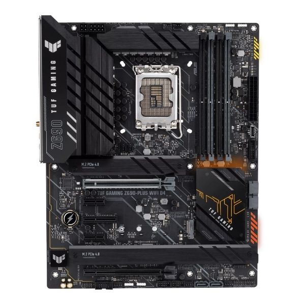 Tarjeta-madre-ASUS-TUF-GAMING-Z690-PLUS-WIFI-D4-LGA-1700-_INTEL-12TH-GEN_-ATX-GAMING-PCIE-5.0-DDR4-4XM.2NVME-SSD-14_2-POWER-front