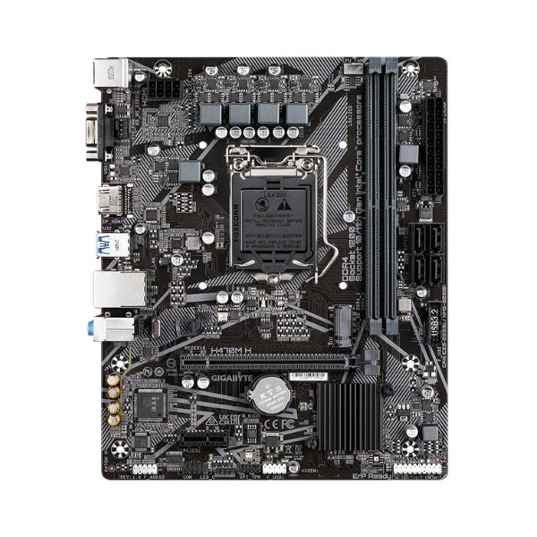 TarjetaMadreGigabyteH470MHSocket12002xDDR4_64GBmax_4xsata6GB_1XM.2_1XPCIE3.06XUSBHDMIGEN11-I9-I7-I5front